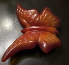 Fenton Glass Brown Orange Butterfly Mint Condition — photo 5