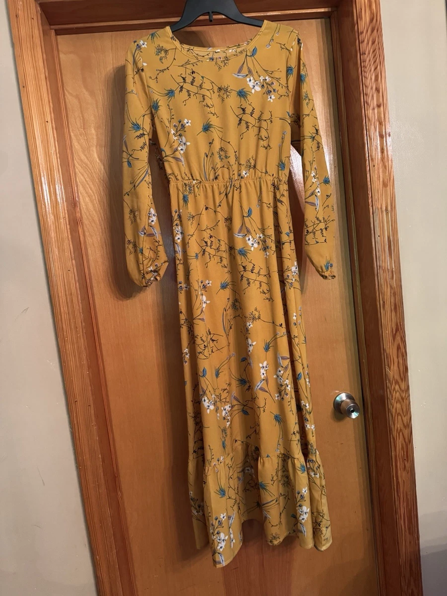 Polyester Long Sleeve Casual Long Maxi Dresses for Women for sale | eBay