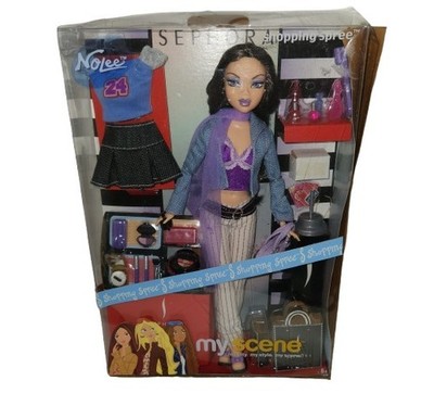 Vintage 2004 Mattel My Scene Nolee Doll Shopping Spree Sephora NIB
