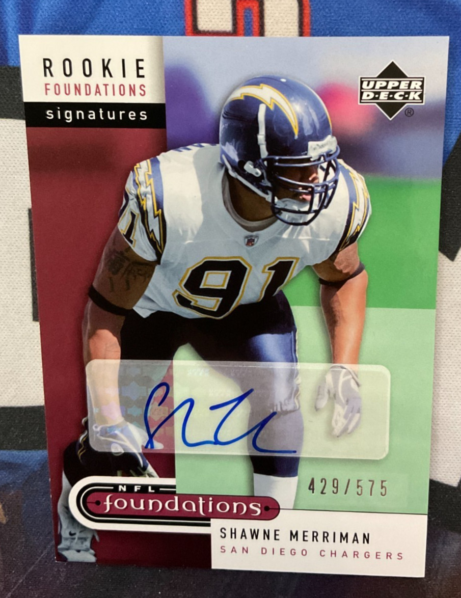 Shawne Merriman Upper Deck Foundations #241 Autograph