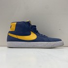 Nike Men SB 864349-402 Blue Yellow Suede Lace-Up Athletic Shoes Size 9.5 — photo 3