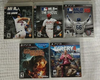 PS3 5 GAME SET MLB THE SHOW FARCRY 4 DANGEROUS HUNTS 20