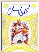 2024-25 Flawless Chauncey Billups Performances Gold Auto #FP-CBU (04/10)
