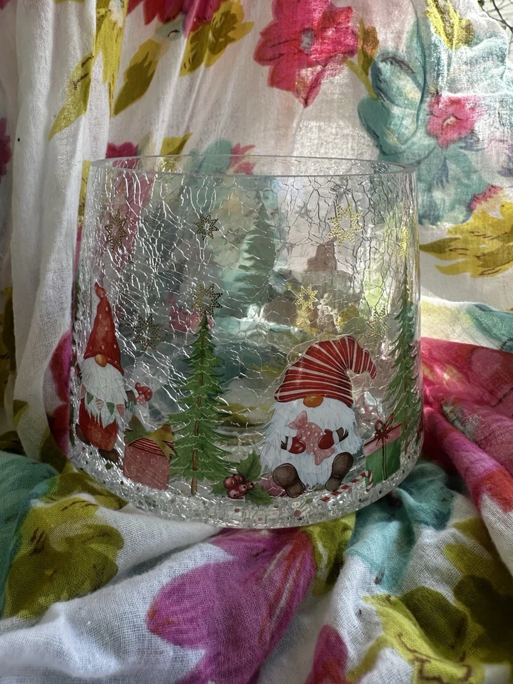 Yankee Candle Tarro Crackle Transparente Tono J/S Navidad Invierno GNOMOS CRACKLE Foto 2 de 4