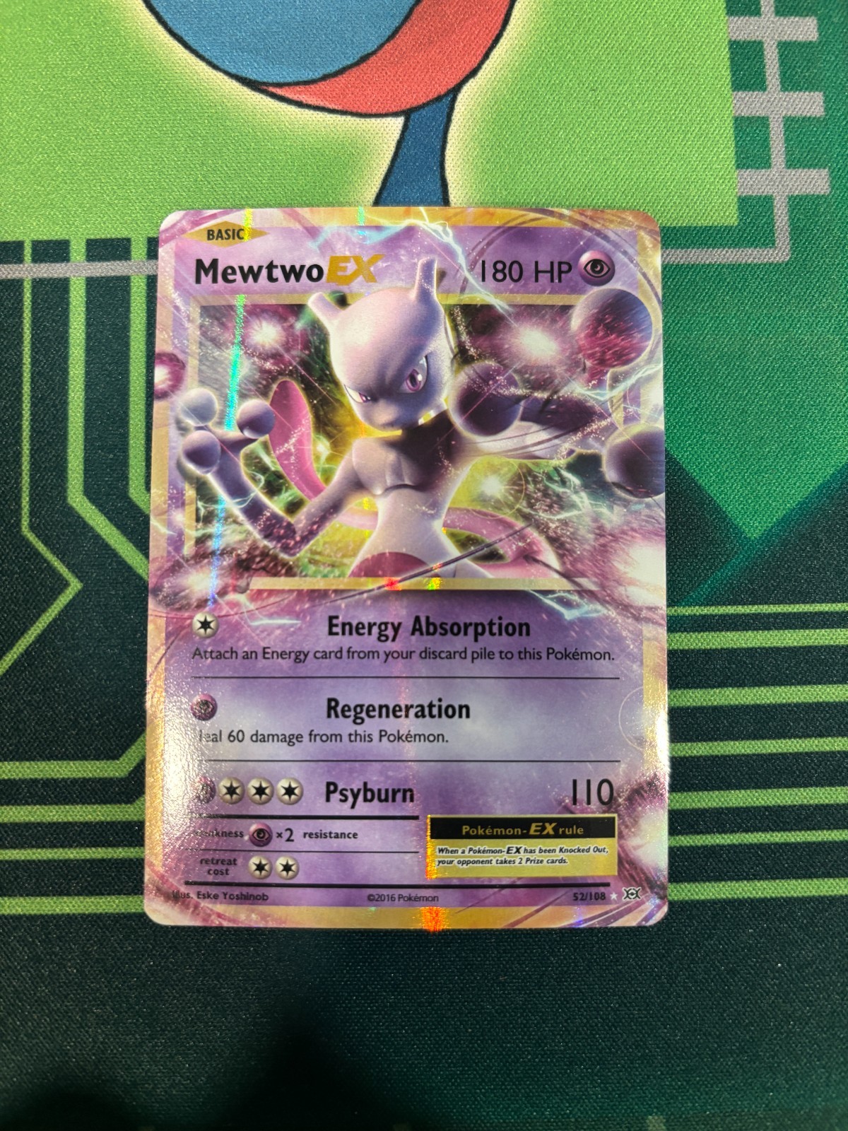 5x Mewtwo EX - 52/108 - Pokemon Evolutions XY Ultra Rare Card NM