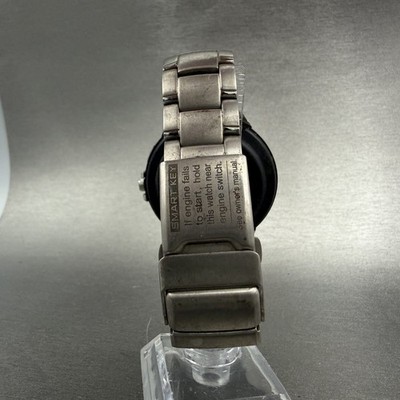 Toyota Crown Smart Key Watch Men 42mm Black Dial Titanium Solar