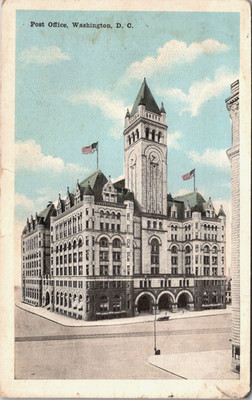 Post Office, WA Washington DC Vintage Postcard