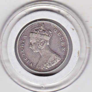Sharp 1898 Hong Kong 10 Cents Silver 80% Coin (QV)