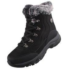 Skechers Trego-Stormie stivali invernali da donna stivaletto nero 167893-BBK