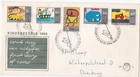 1965 Netherlands FDC cover Children's stamps