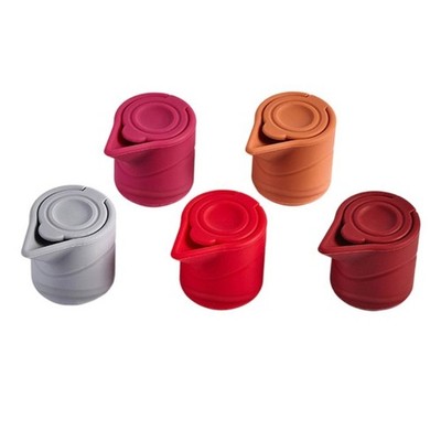 Easy Press Wine Stopper Silicone Leak proof Plug Multicolored Preserve Flavor