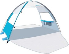 OutdoorMaster Beach Tent for 3 Person with 2 Doors, Easy Setup Sun Shade Shelter