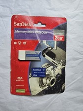 New SANDISK PSP COMPATIBLE 2GB MEMORY STICK CARD PRO DUO Sealed  Duo Adapter