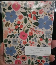 Rifle Paper Co. GARDEN PARTY Pocket Notebook Set - 2 Notebooks