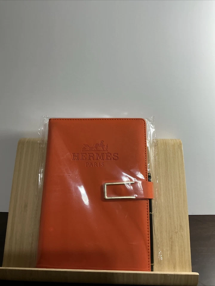 Hermes Faux Leather Notebook - Image 3 of 4
