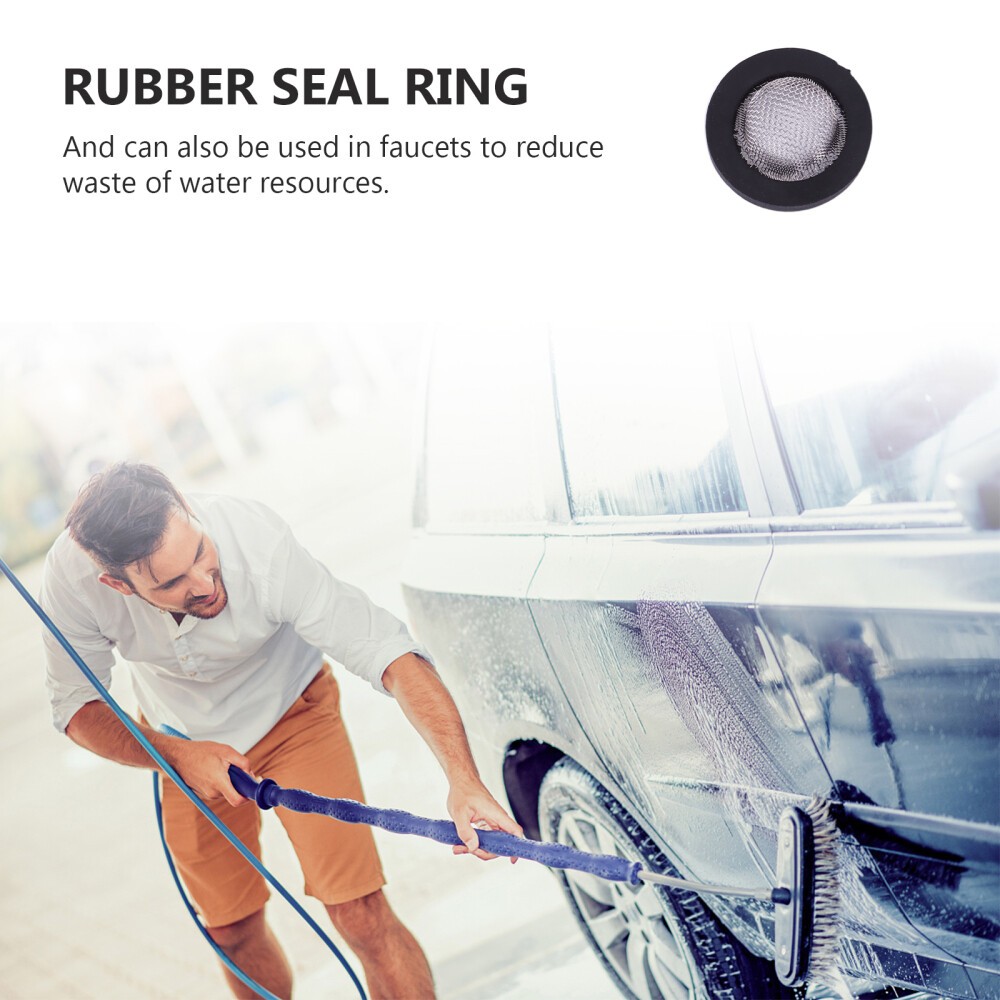 40pcs 1/2 Inch Stainless Steel Shower Hose Rubber Washers Gasket Set