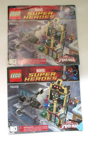 Two Lego Marvel Super Heroes Spider-Man Daily Bugle  Instruction Manuals Only