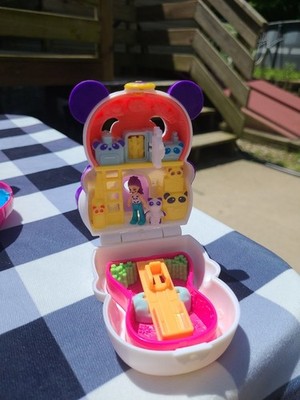 Polly Pocket Flip & Find Panda Compact, Flip Feature Creates Dual Play Surfaces,