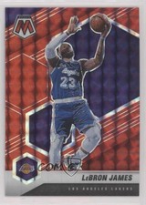 2020-21 Panini Mosaic Red Mosaic Prizm LeBron James #81 0z0n