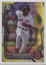 2022 Bowman Draft Chrome Yellow Lava Refractor 33/75 Eddinson Paulino 0wr9