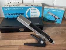 VINTAGE SENNHEISER MD 441-U DYNAMIC MICROPHONE & MZT 441 DESK STAND - BOXED