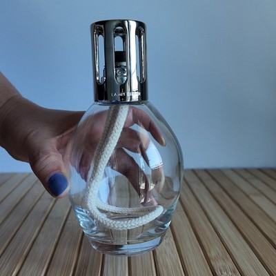 Authentic Maison Berger Paris Clear Glass Fragrance Lamp with Burner and Cap