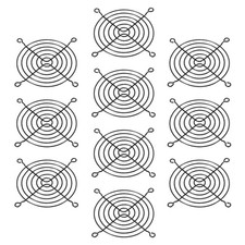 90mm Fan Finger Grill, 10 Pack Metal Grill Protector for 90mm, Black