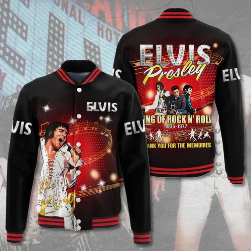 Elvis Presley Varsity Jacket - product listing photo