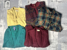Vintage Sweater 5pc Lot Bundle cardigan wool Mens Gorpcore mixed Sizes Resell
