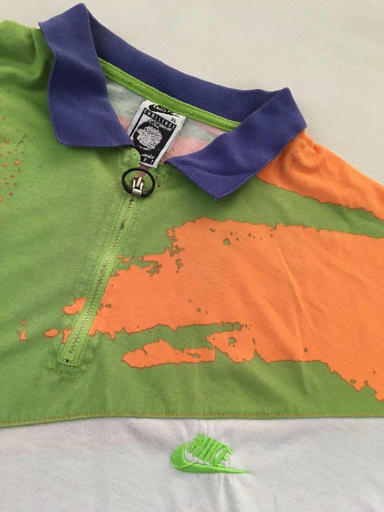 Nike Challenge Court 1990s Andre Agassi tennis polo shirt