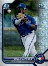 2022 Bowman #BCP-12 Estiven Machado Chrome Prospects Mojo Refractors