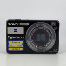 Sony Cyber-shot DSC-W130 8,1 megapixel fotocamera digitale argento inglese testato+++
