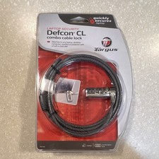Targus Defcon CL Laptop Security Combo Cable Lock PA410U Combination Lock