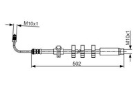 Bremsschlauch Vorne Rechts Bosch 1 987 481 264 FÜR Peugeot