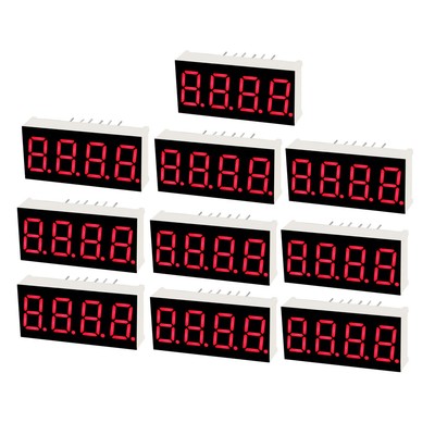 10 Stücke Gemeinsame Anode 1.18 x 0.55 x 0.28 Zoll 0.35'' Anzeige Zifferales Rohr