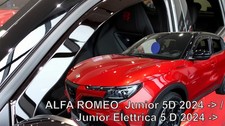 Wind Deflectors Fits Alfa Romeo Junior 2024-up 4-Pcs Set Tinted Heko