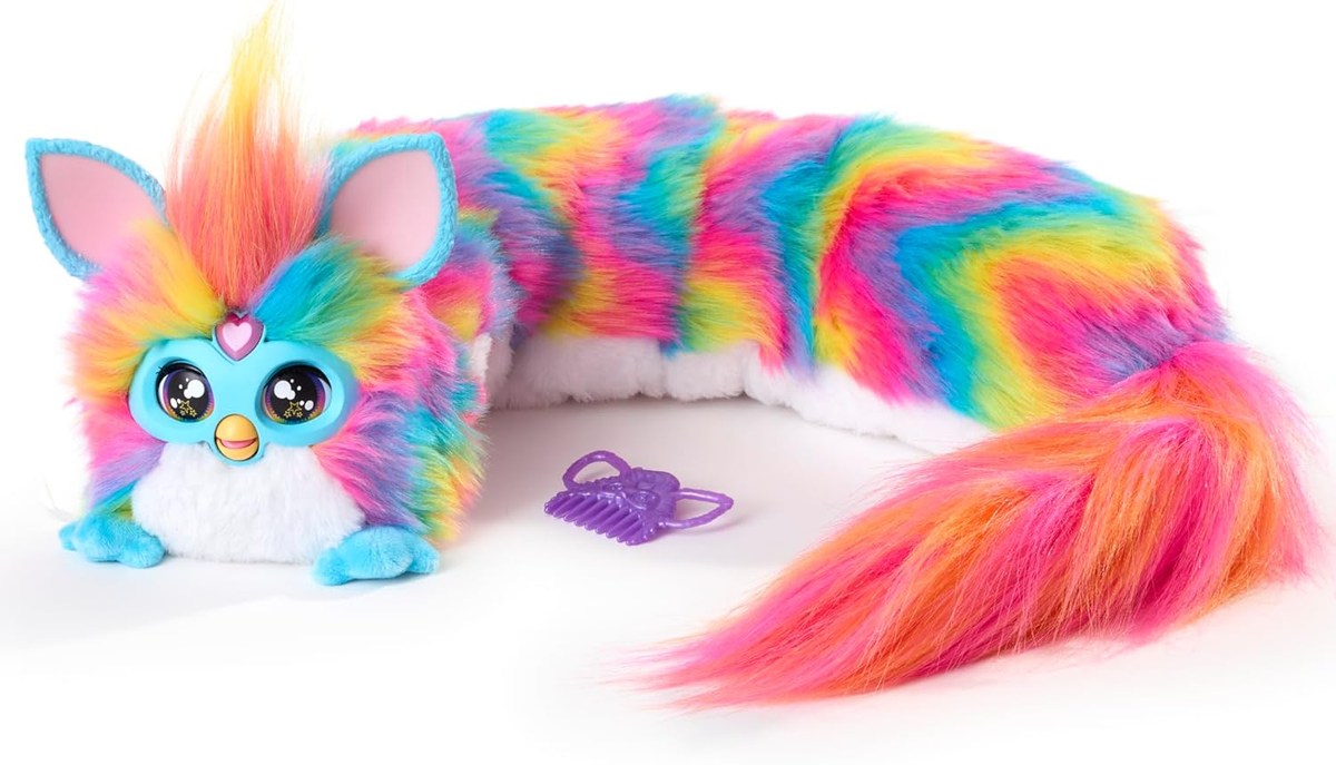 FURBY DJ Interactive Toy Super Snuggly Rainbow Electronic Plush