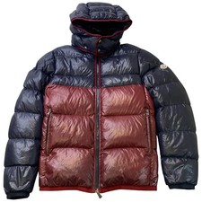 Moncler Men's Harry Down Jacket Burgundy 5 / XXL