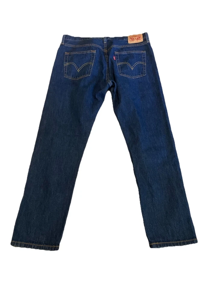 Levis 501 CT Jeans Womens 29 Tapered Boyfriend Dark Wash Button Fly - Image 2 of 4