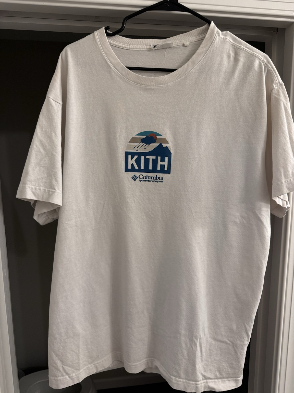 Kith X Columbia Eea Rain Tee - ホワイト L Kith New York For Columbia Eea Rain White Tee Shirt T-Shirt