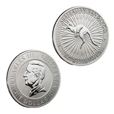 2025 1 oz Australian .9999 Fine Silver Kangaroo $1 Coin-BU