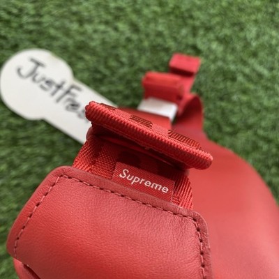 Supreme Leather Waist Bag (FW23) Red BRAND NEW AUTHENTIC | eBay
