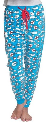 Muk Luks POLAR BEAR Printed Fleece Pajama Pants, US Medium