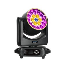 BETOPPER Moving Head Light,19x15W RGBW with Light Strip Effect Moving Head St...