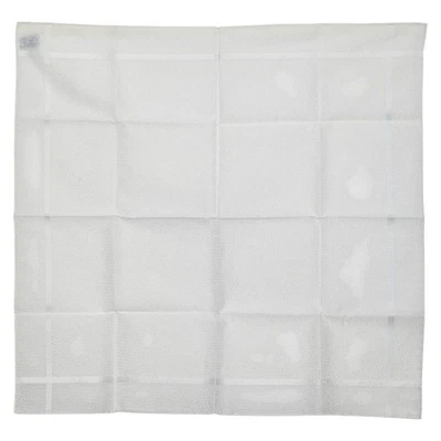 Mouchoir Hermes Jacquard H coton blanc femme 228-57853 - Photo 1/4
