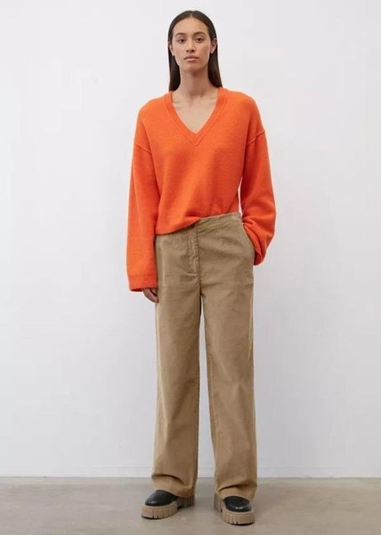 Women Marc O'Polo Trousers Beige Velvet 34 / XS /