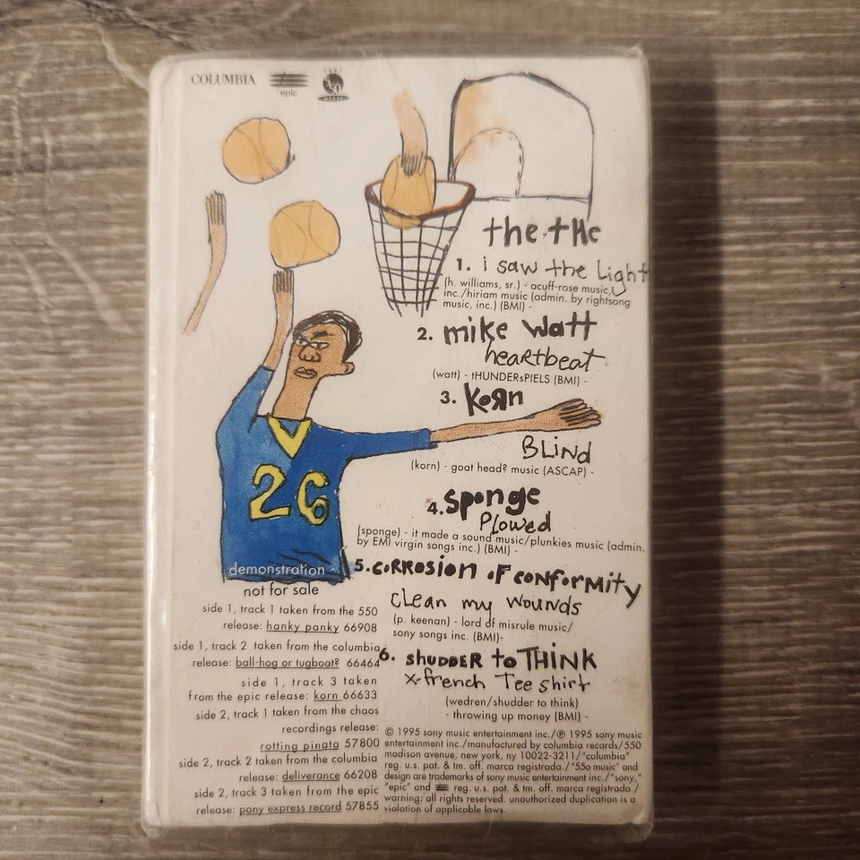 New Sealed Vintage 1995 The Final 4 +2 Promo Cassette Tape Korn Sponge Shudder  - Image 2 of 4