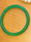 Genuine Green Jade Bangle+Hematite Necklace+Cameos Vtg 4pc Lot RARE — photo 2
