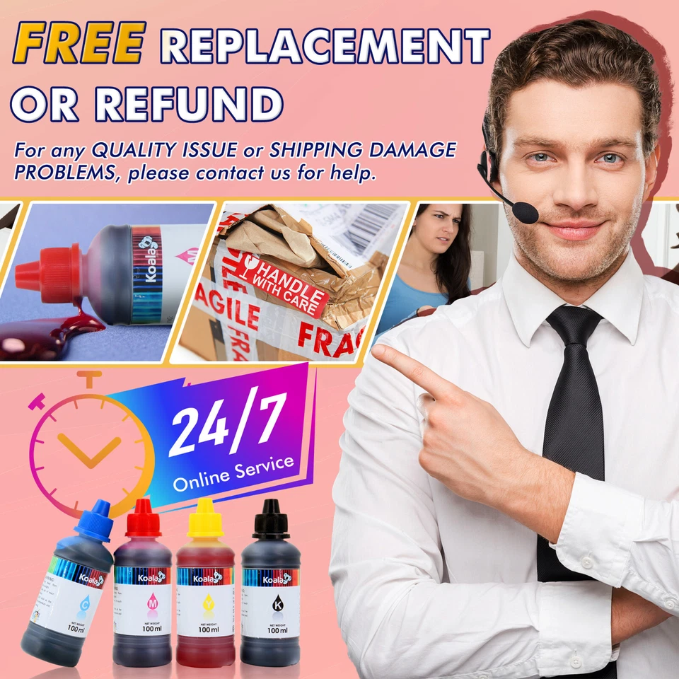 400ML Ink for HP Printer Ink Refill Kit HP 60 61 62 63 64 65 67 910 950 951 564 - Image 2 of 4