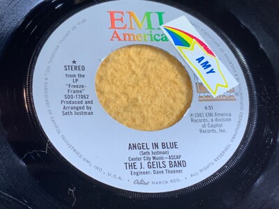 Z4-68 THE J. GEILS BAND Angel In Blue / River Blindness - 1981 - B